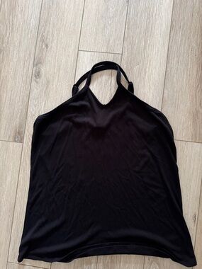 torrid Black Ribbed Halter Tank Top